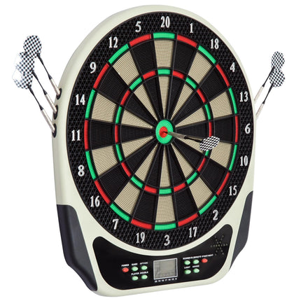 Elektronische Dartscheibe mit LCD-Display – 18 Spiele, 6 Darts