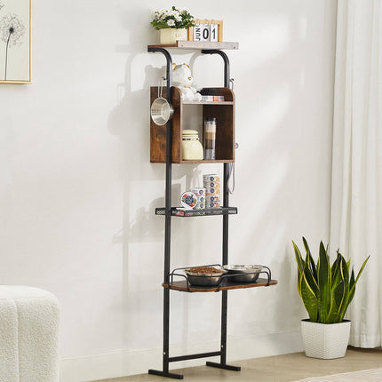 Elevated Dog Feeding Station With Storage, Adjustable Height