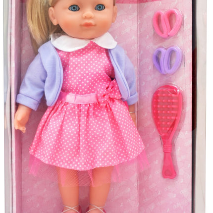 Poupée Elizabeth, 36 cm, traits réalistes, corps souple