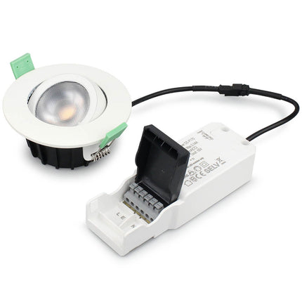 Ellen Einbau-Downlight Dim-to-Warm 520lm IP65 1er-Pack Weiß