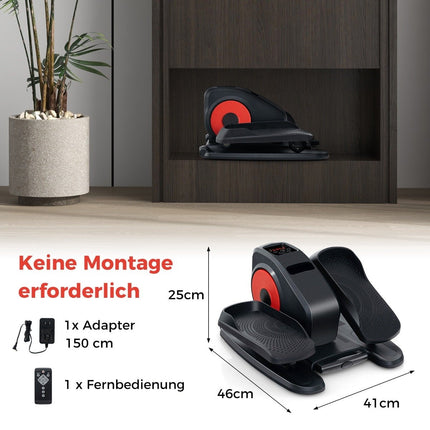 Entraîneur elliptique sous le bureau avec moniteur d'affichage et entraîneur à pédale électrique télécommandé