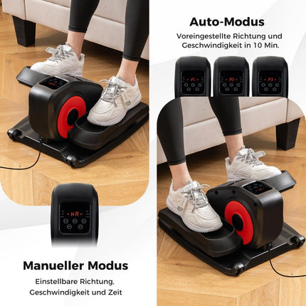 Entraîneur elliptique sous le bureau avec moniteur d'affichage et entraîneur à pédale électrique télécommandé