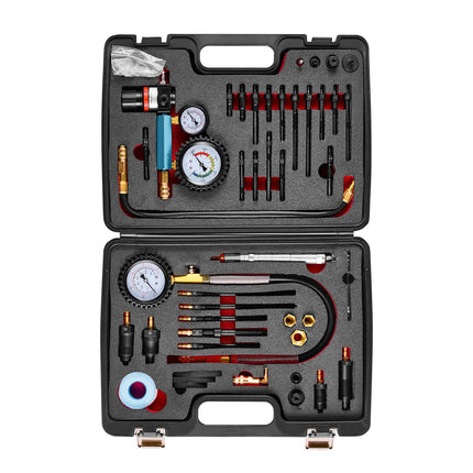 Engine Compression and Leak-Down Tester Kit, 4 Adapters