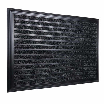 Tapis d'entrée avec cadre en aluminium - Résistant aux intempéries, antidérapant