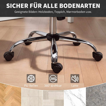 Chaise de bureau ergonomique grise avec fonction pivotante et à bascule