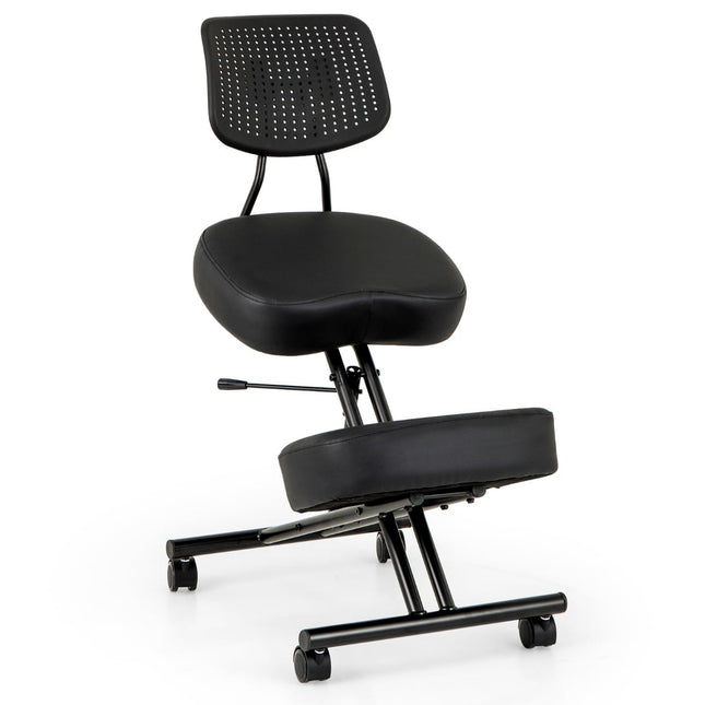 Ergonomischer Kniestuhl mit verstellbarer Höhe und Rückenlehne