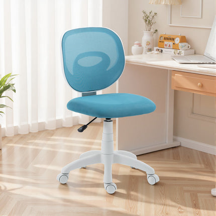 Ergonomischer Bürostuhl, Höhenverstellbar, Blaues Netzgewebe