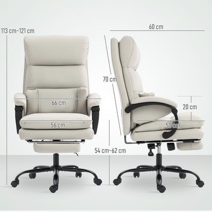 Ergonomischer Bürostuhl, verstellbar, Lordosenstütze, Hellgrau