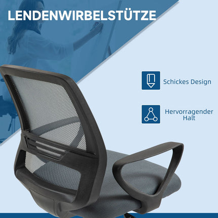 Chaise de bureau ergonomique avec accoudoirs et repose-pieds réglable