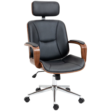 Ergonomischer Bürostuhl mit hoher Rückenlehne, Schwarz