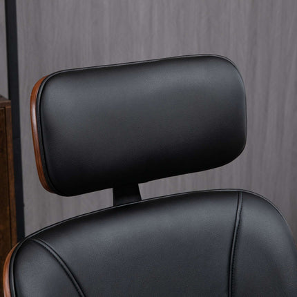 Ergonomischer Bürostuhl mit hoher Rückenlehne, Schwarz