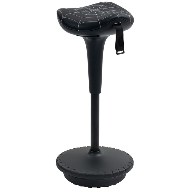 Ergonomischer Stehhocker mit verstellbarer Höhe, Schwarz