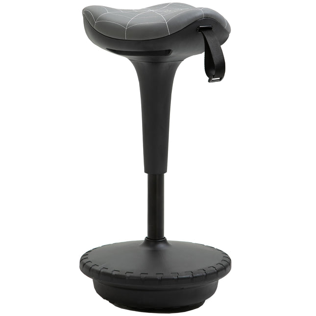 Ergonomischer Drehhocker, höhenverstellbar 65,5-83,5 cm, Grau
