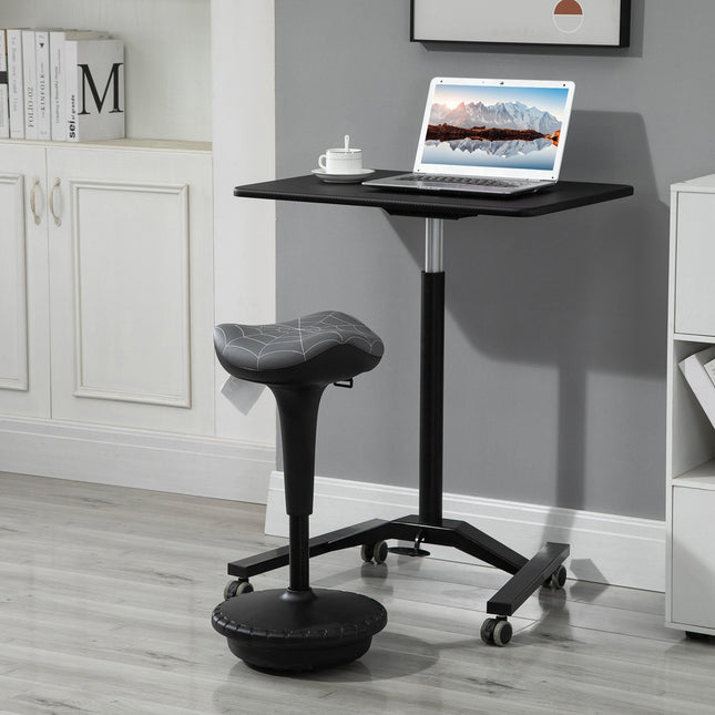 Ergonomischer Drehhocker, höhenverstellbar 65,5-83,5 cm, Grau
