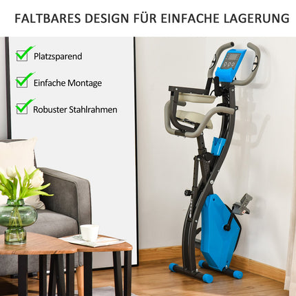 Heimtrainer mit einstellbarem Widerstand und LCD-Bildschirm