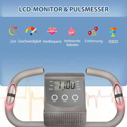 Heimtrainer - einstellbarer Widerstand, kompaktes Design