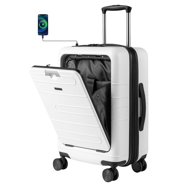 Bagage à main rigide extensible et léger en PC de 20 pouces