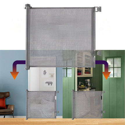Barrière de sécurité extensible pour enfants, adaptée aux portes et aux escaliers