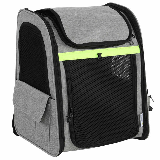 Sac à dos extensible pour animaux de compagnie, 5 poches, jusqu'à 10 kg