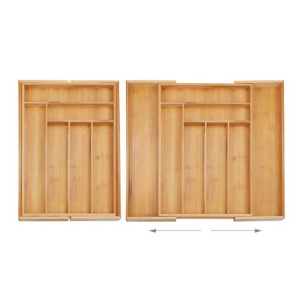 Range-couverts extensible en bambou