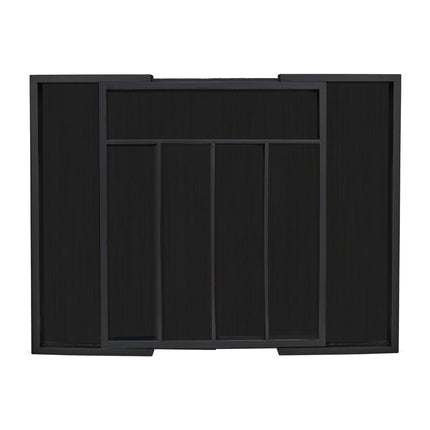 Range-couverts extensible en bambou noir