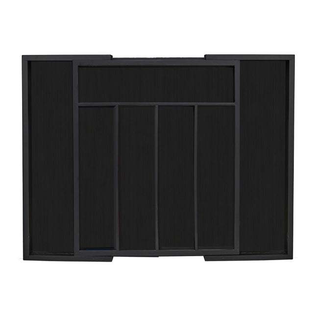 Range-couverts extensible en bambou noir