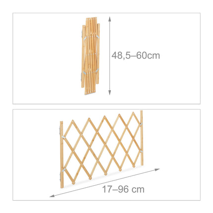 Barrière extensible en bambou pour chien