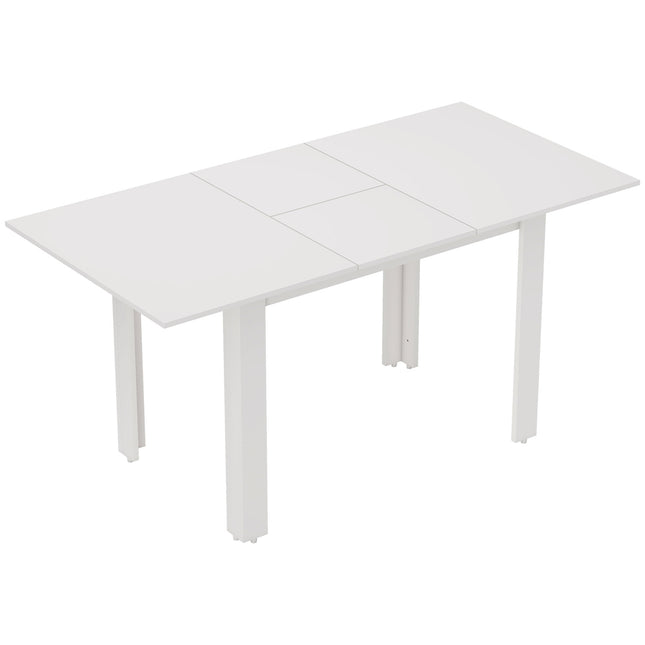 Table à manger extensible, finition brillante, 4 à 6 places, MDF