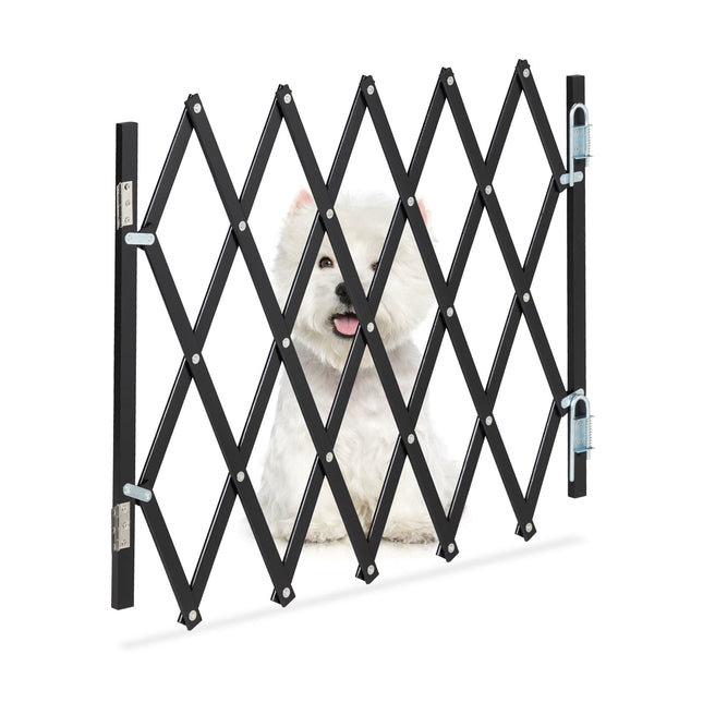 Barrière extensible pour chien noire