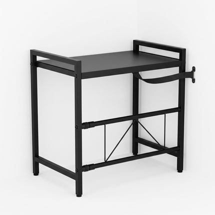 Étagère de micro-ondes extensible en métal avec largeur réglable