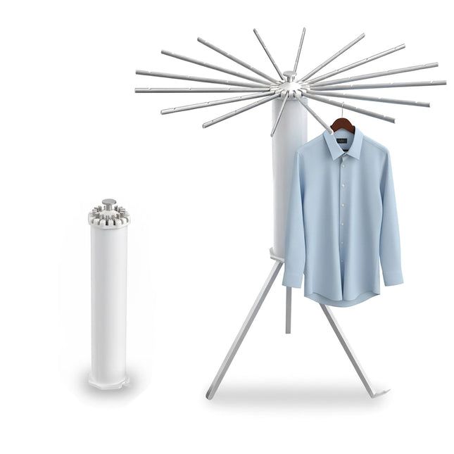 Séchoir à linge extensible en forme de pieuvre, 16 barres, design compact