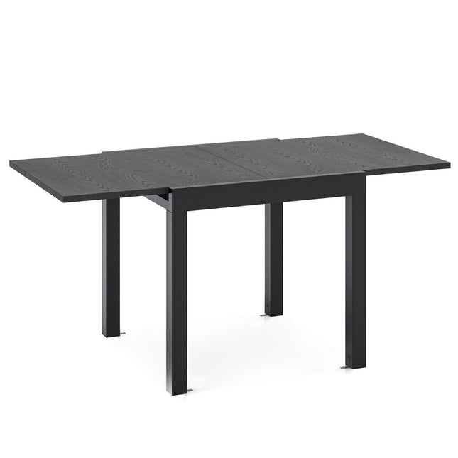 Table de jardin extensible en aluminium Table à manger résistante aux intempéries Table de patio rectangulaire Gris
