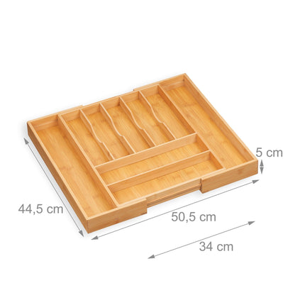Range-couverts extensible en bambou