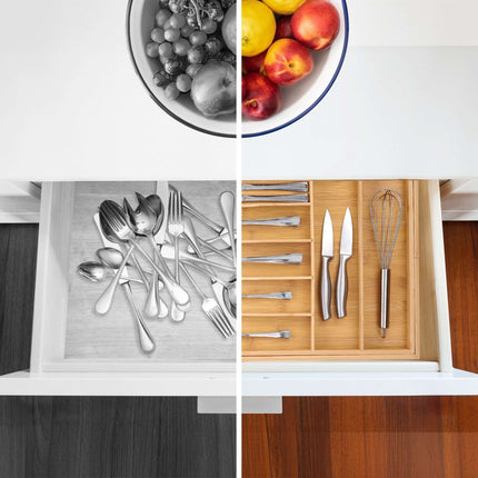Range-couverts extensible en bambou