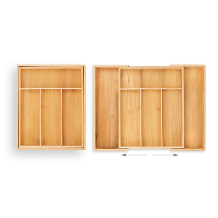 Range-couverts extensible en bambou