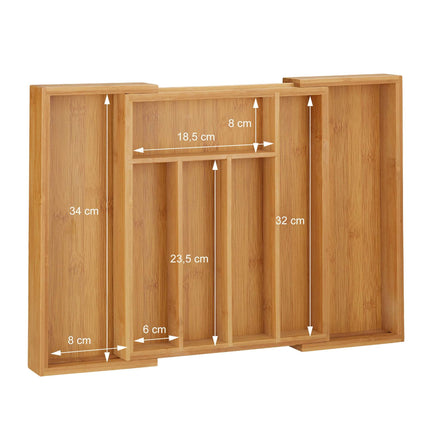Range-couverts extensible en bambou