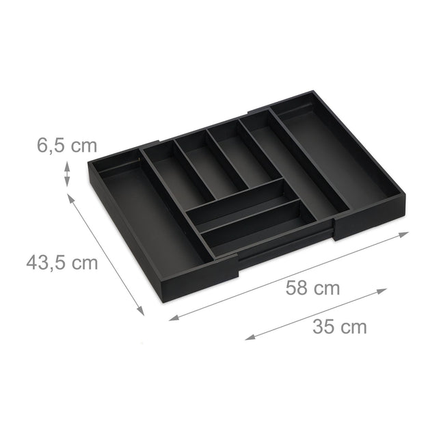 Range-couverts extensible en bambou