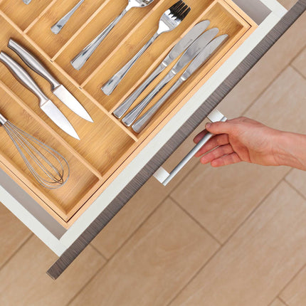 Range-couverts extensible en bambou