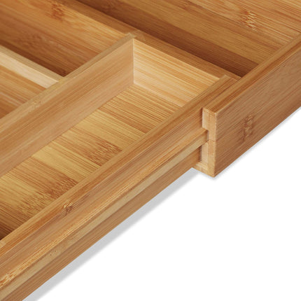 Range-couverts extensible en bambou