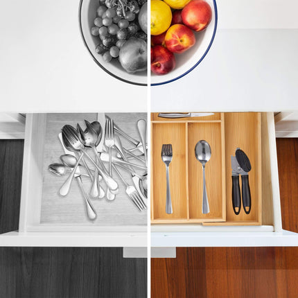 Range-couverts extensible en bambou