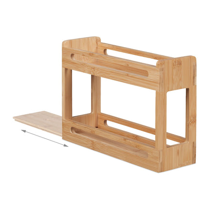Étagère à épices extensible en bambou