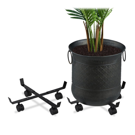 Ausziehbarer Blumenwagen 2er Set