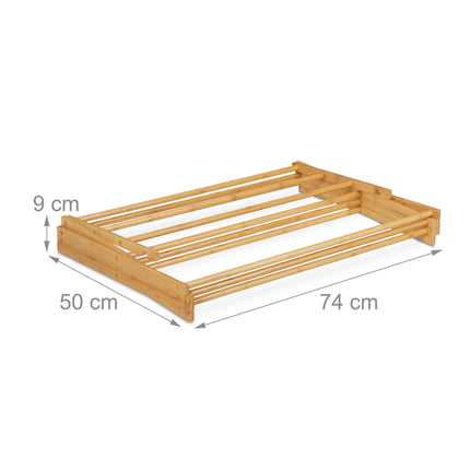 Porte-serviettes extensible en bambou