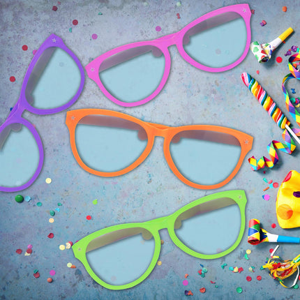 XXL Partybrille – blau getönte XXL-Gläser