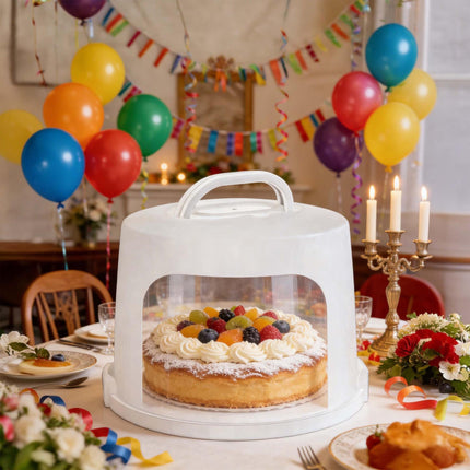 Cloche à gâteau extra-haute, boîte à gâteaux hermétique à étages