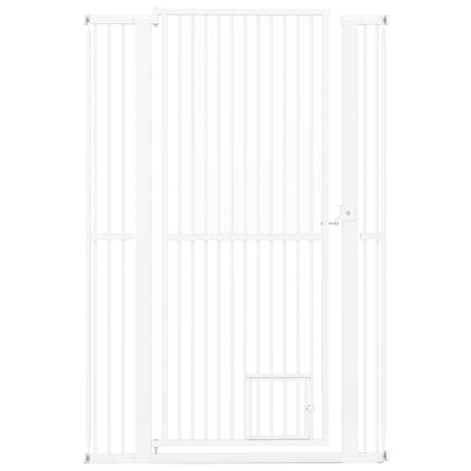 Barrière pour animaux extra haute, en métal, largeur 77-104 cm, hauteur 150 cm