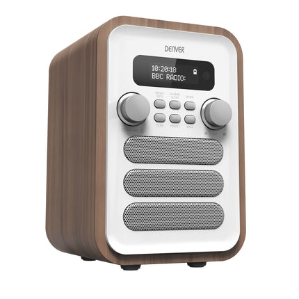UKW/DAB+ Radio Bluetooth Holz/Weiß