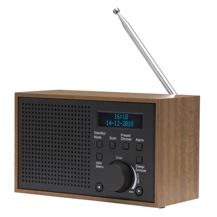 FM/DAB+ Radio Holz/Graphit