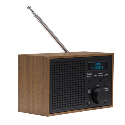 FM/DAB+ Radio Holz/Graphit