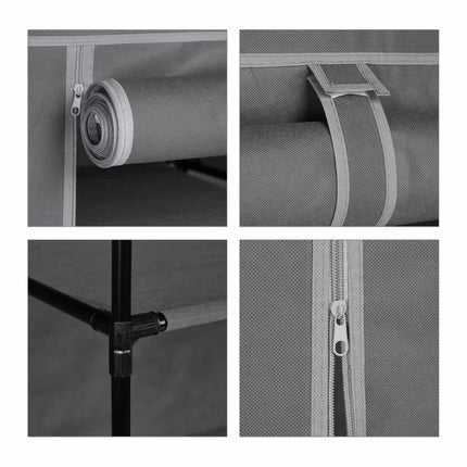 Armoire en tissu à 6 compartiments